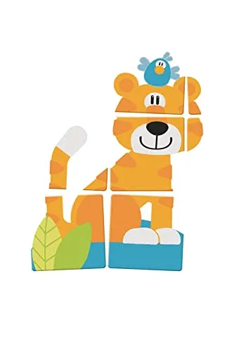Trudi Sevi 83081 puzzle glissant tigre bois 18 cm