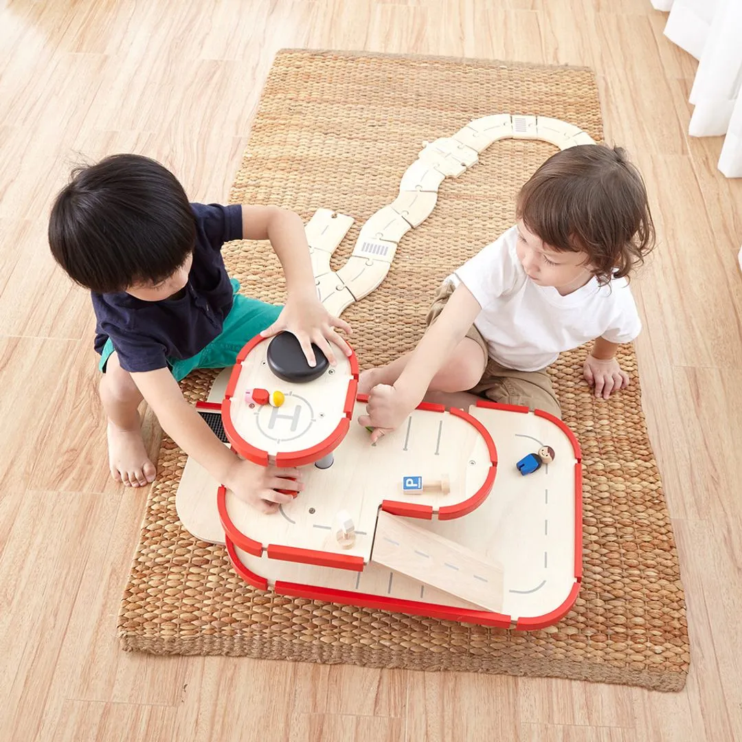PlanToys Parking Garage garage bois 3 étages dès 3 ans