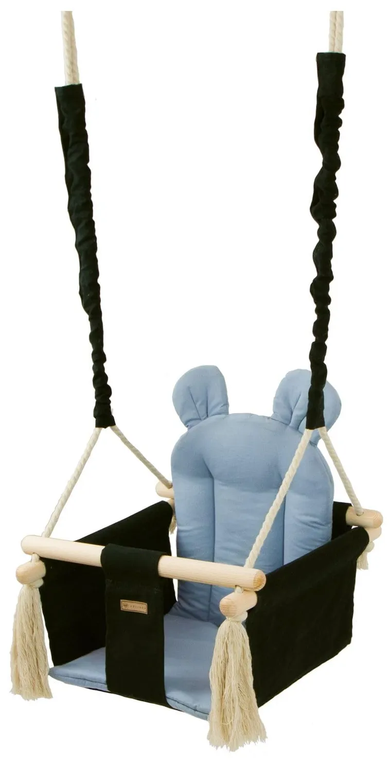 Velinda Confort balançoire enfant bois coton jardin maison