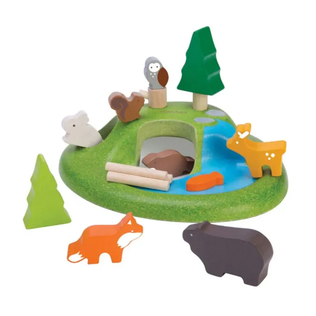 PlanToys Animal Set animaux forêt 17 pièces