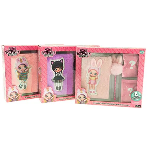 Na! Na! Na! Surprise Aubrey Heart journal peluche lapin 80 pages