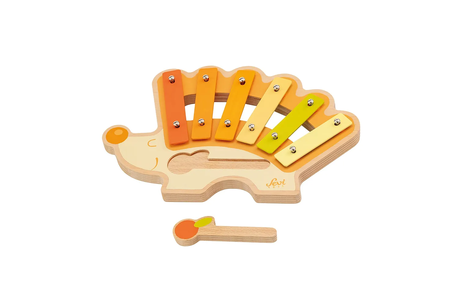 Trudi Sevi TUE47000 xylophone hérisson 6 tons multicolore