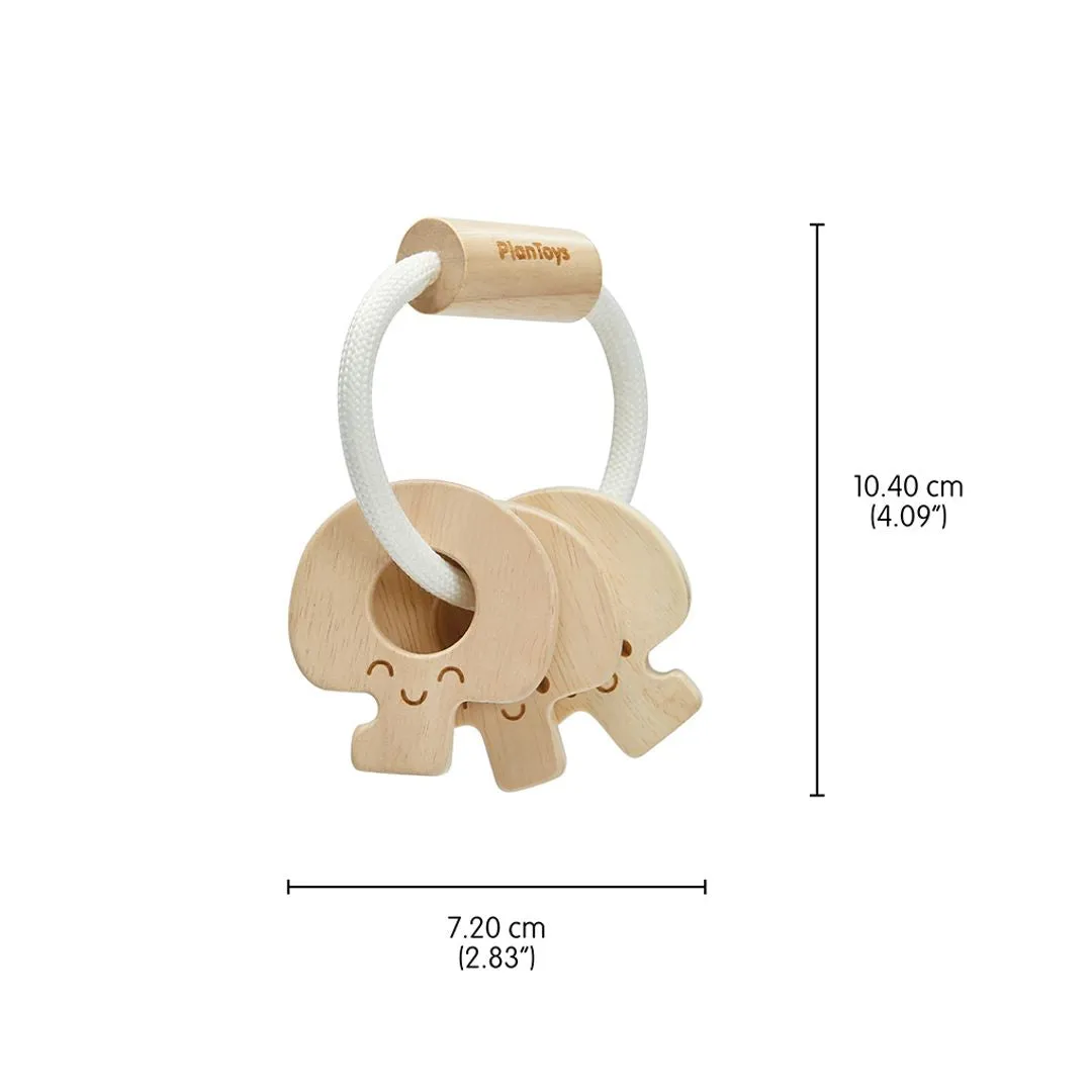 PlanToys Baby Key Rattle hochet clés naturel