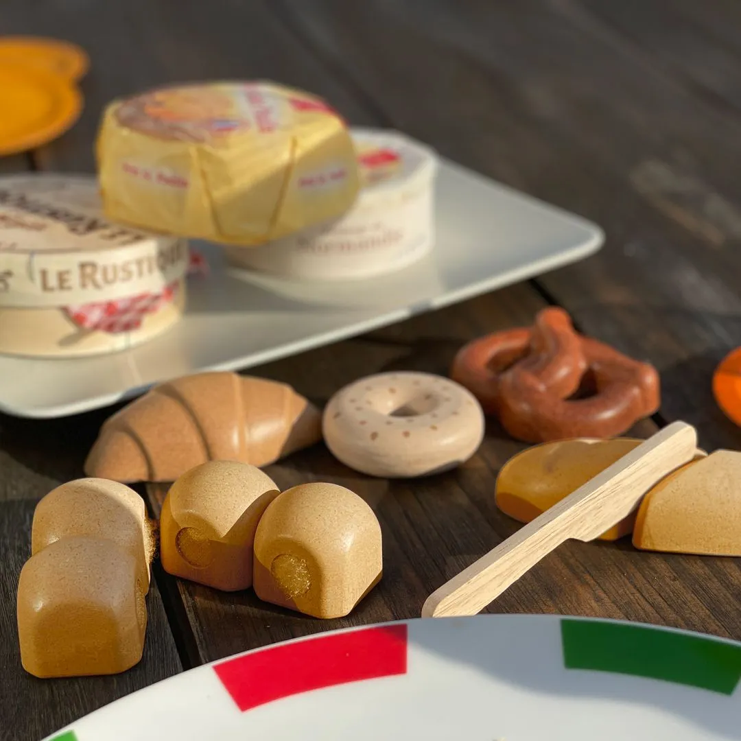 PlanToys Bread Set pain jouet dinette bois 2 ans