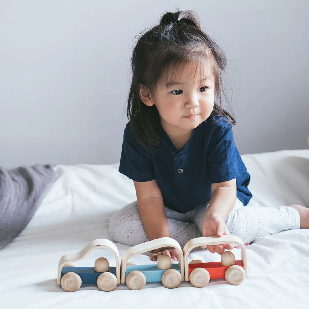 PlanToys Vroom Bus bus jouet bois bébé