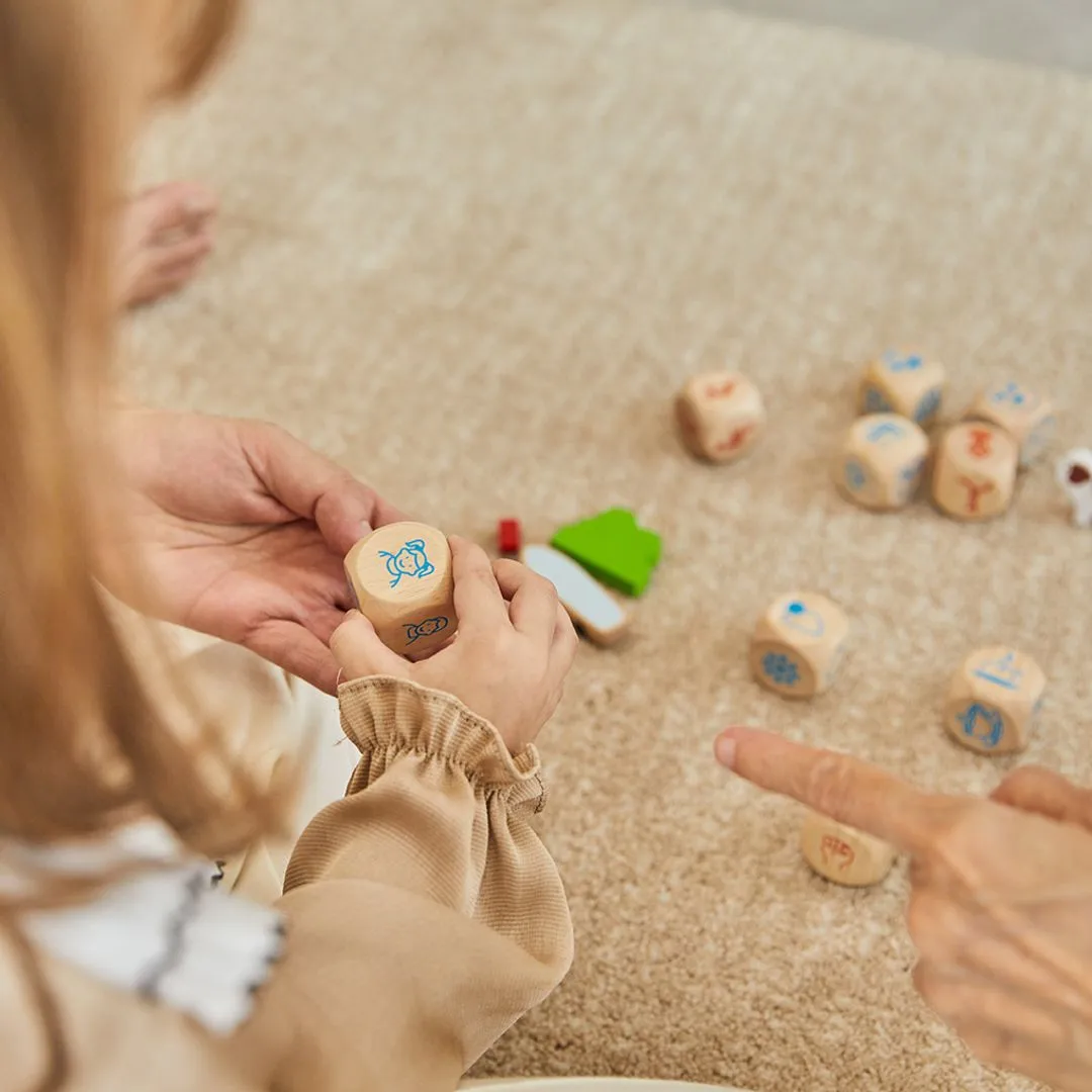 PlanToys Storytelling Dice dés histoire bois