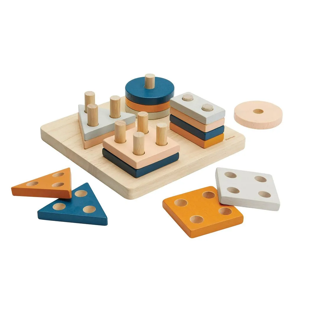 PlanToys Orchard planche tri géométrique bois dès 2 ans
