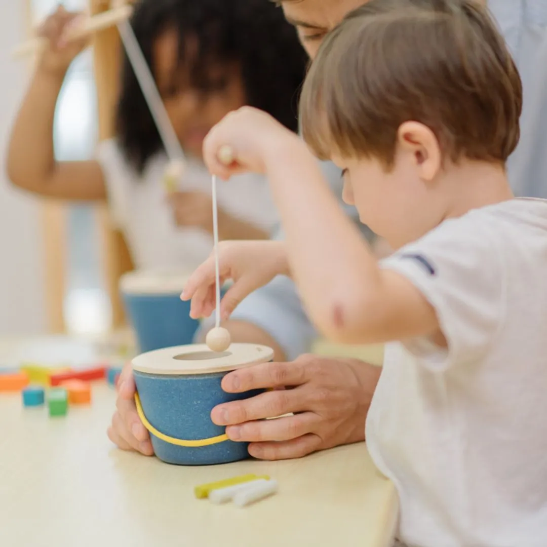 PlanToys Jeu de pêche magnétique bois 10 pièces