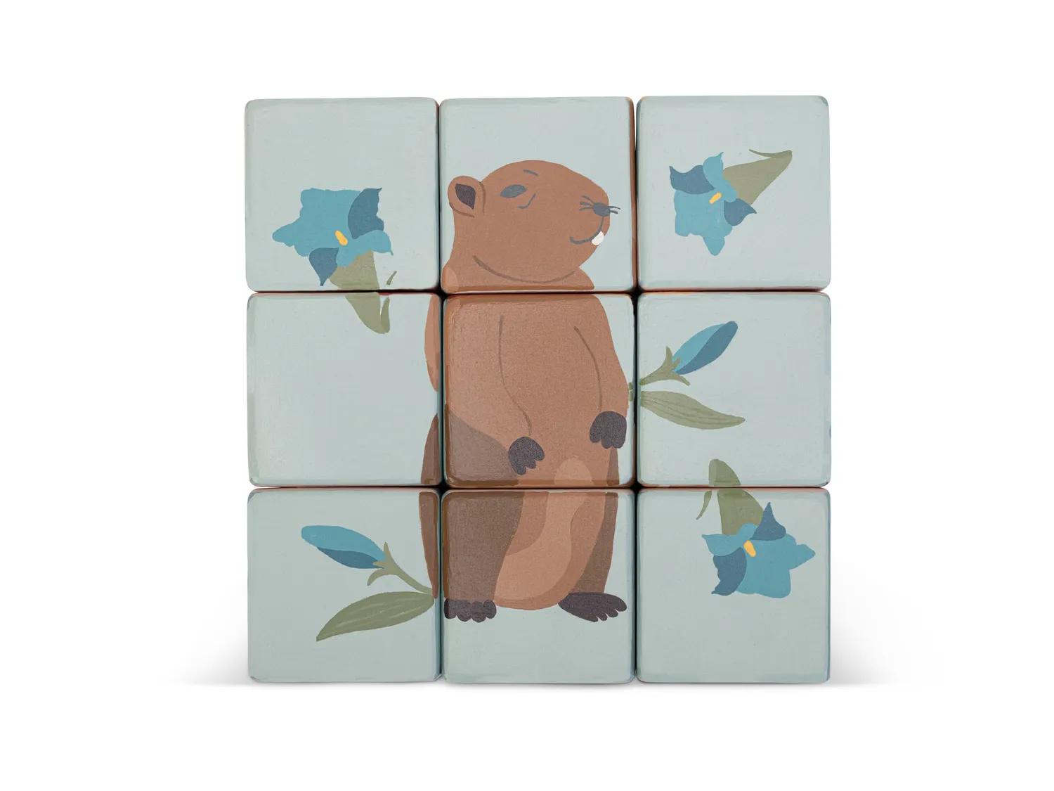 Sevi Dolomiti 87857 puzzle bois animaux rose rouge