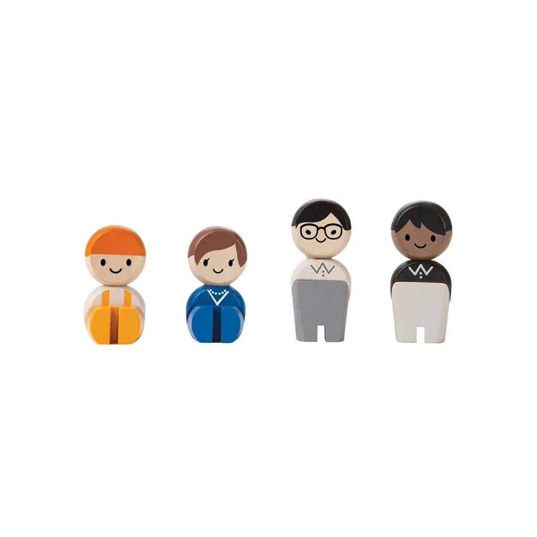 PlanToys Tradesman figurines métiers bois 3 ans