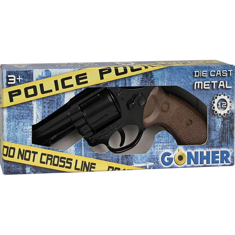 Gonher Police revolver jouet 12 coups métal