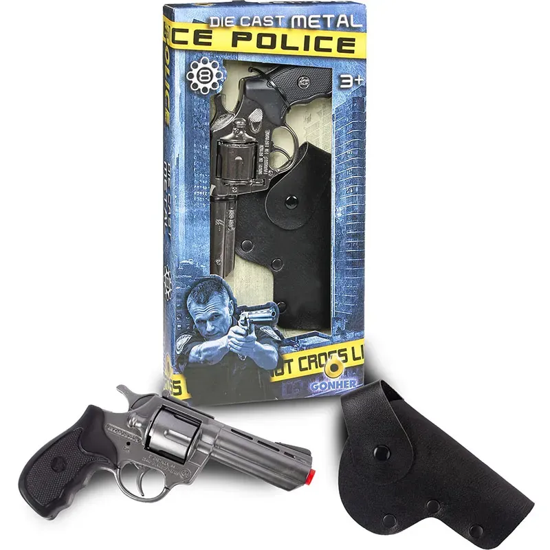 Gonher Police Set pistolet jouet 8 coups