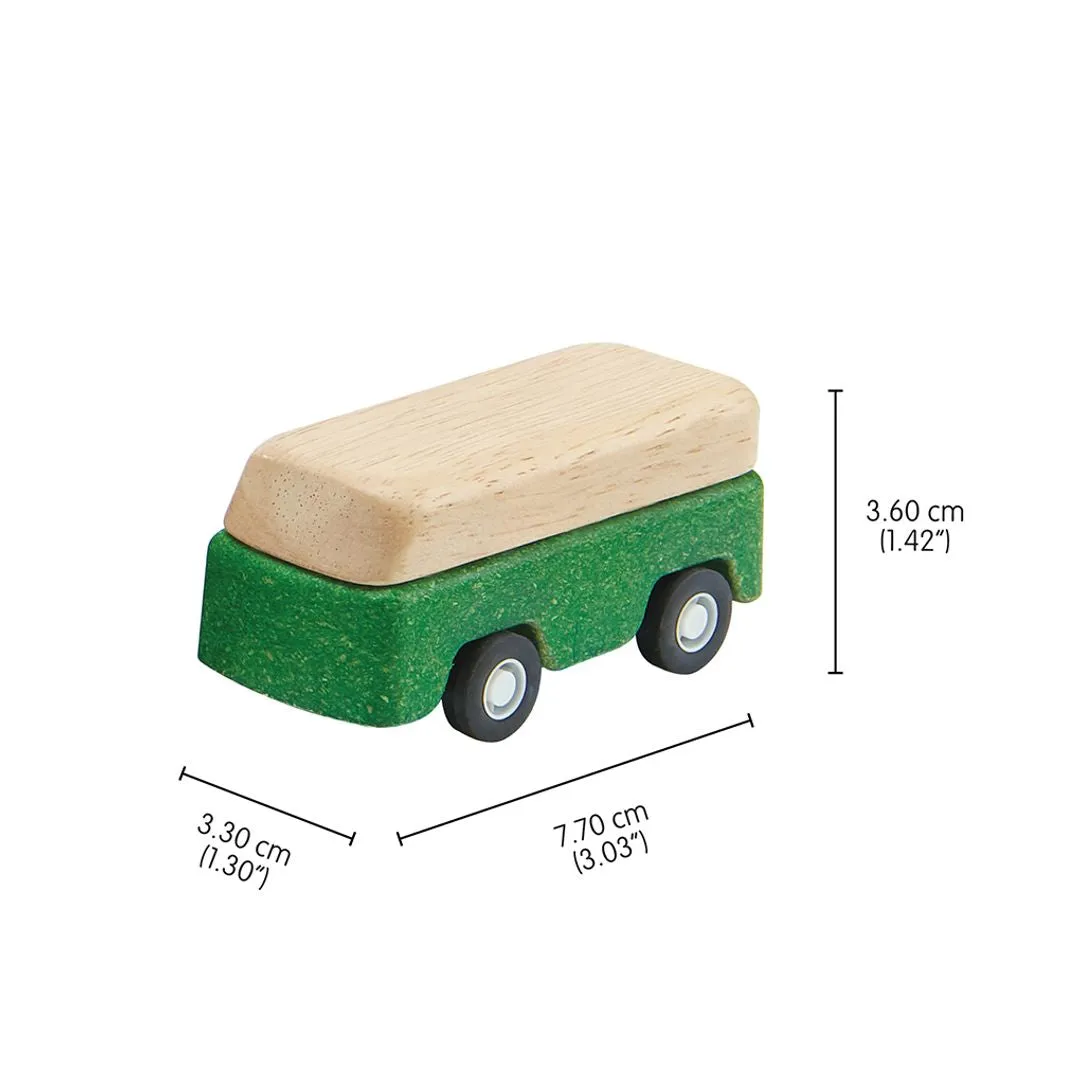 PlanToys PlanWorld Green Bus bus vert bois