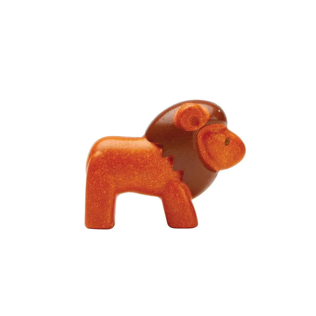PlanToys Lion figurine lion en bois dès 12 mois