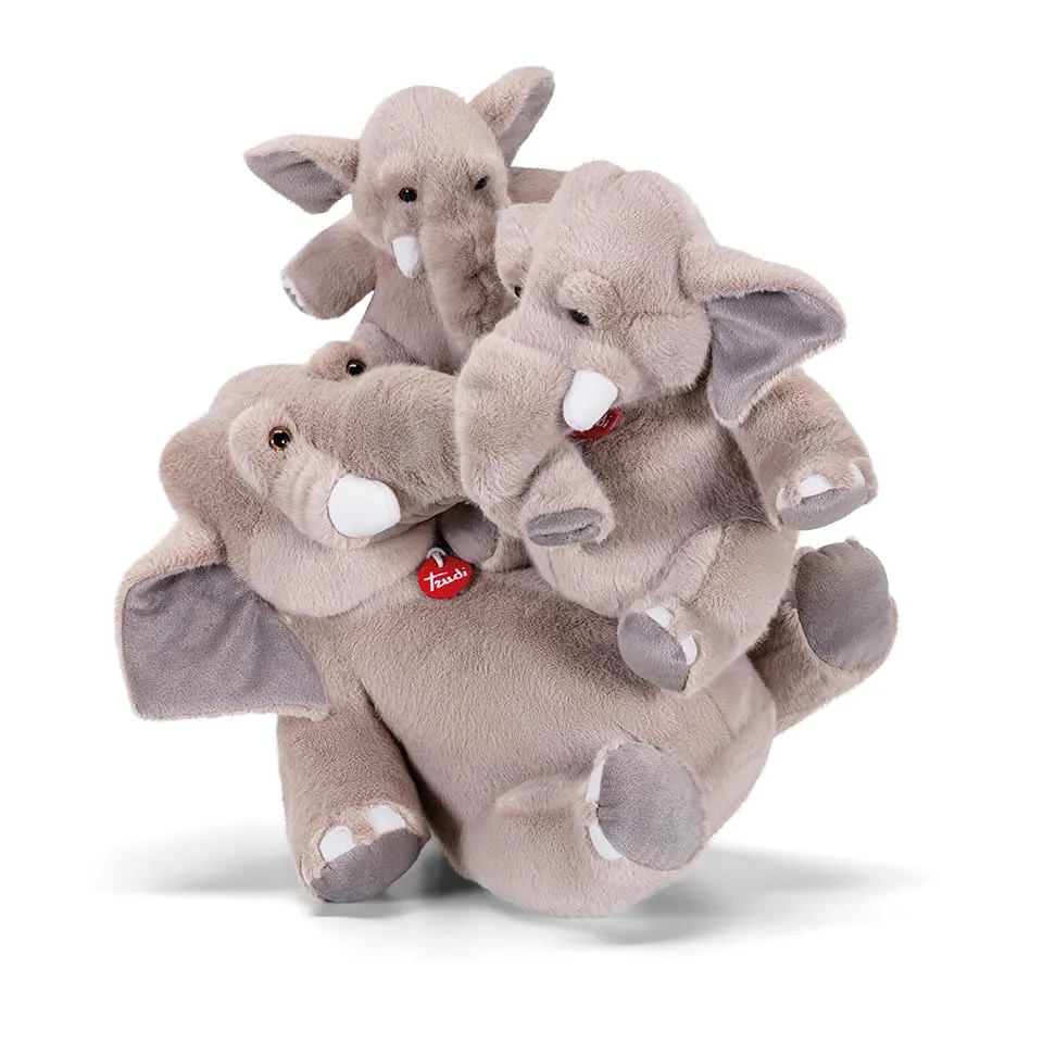 Trudi Maurizio 52275 peluche éléphant taille L 42 cm douce