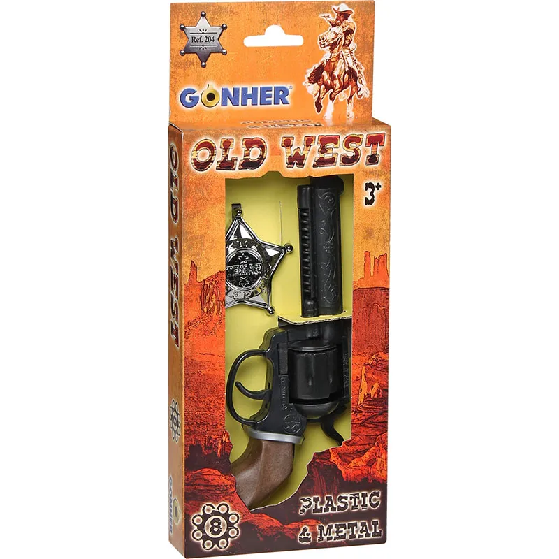 Gonher Old-West set pistolet jouet 8 coups