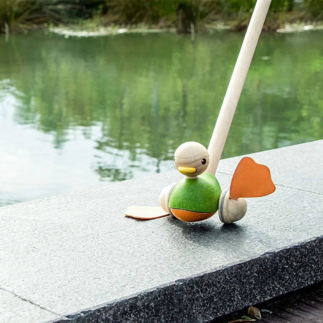 PlanToys Push Along Duck canard à pousser bois