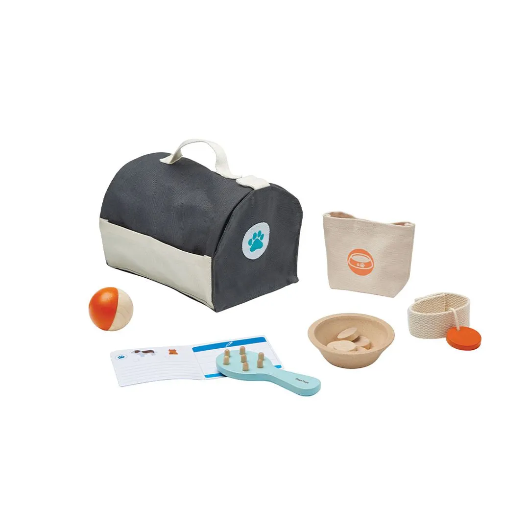 PlanToys Pet Care Set soin animaux bois 3 ans+