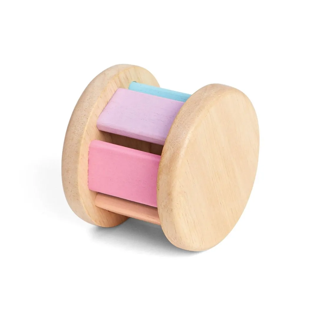 PlanToys Roller Pastel hochet rouleau bois 6 mois+