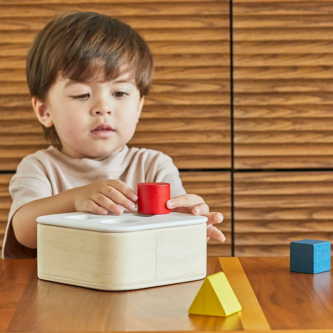 PlanToys Shape & Sort It Out Bin boîte à formes bois