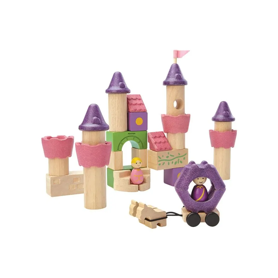 PlanToys Fairy Tale Blocks blocs conte bois 35 pièces