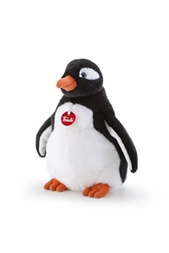Trudi Gina manchot peluche 35 cm lavable noir blanc