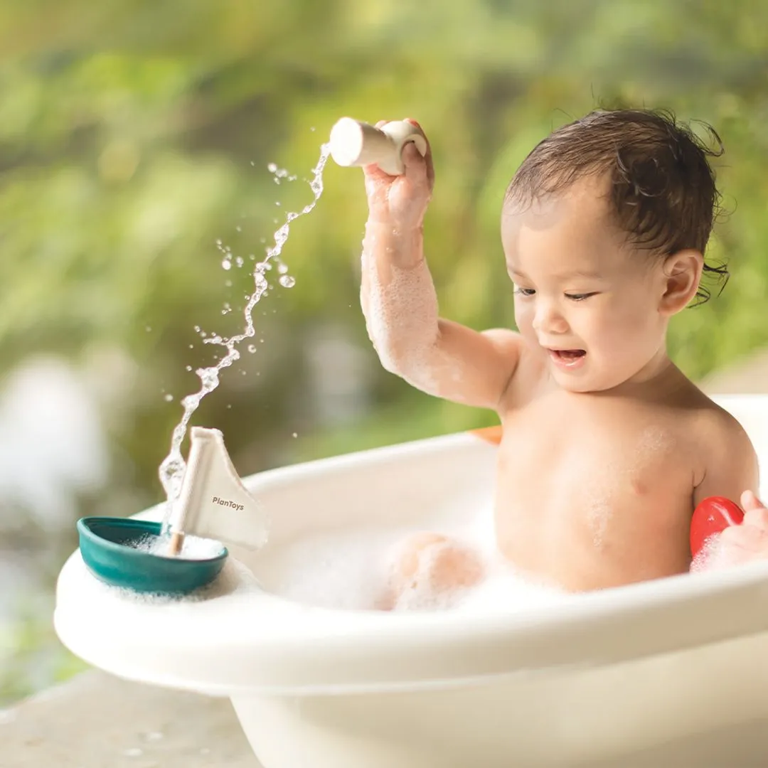 PlanToys Bateau Ours Polaire jouet de bain dès 12 mois
