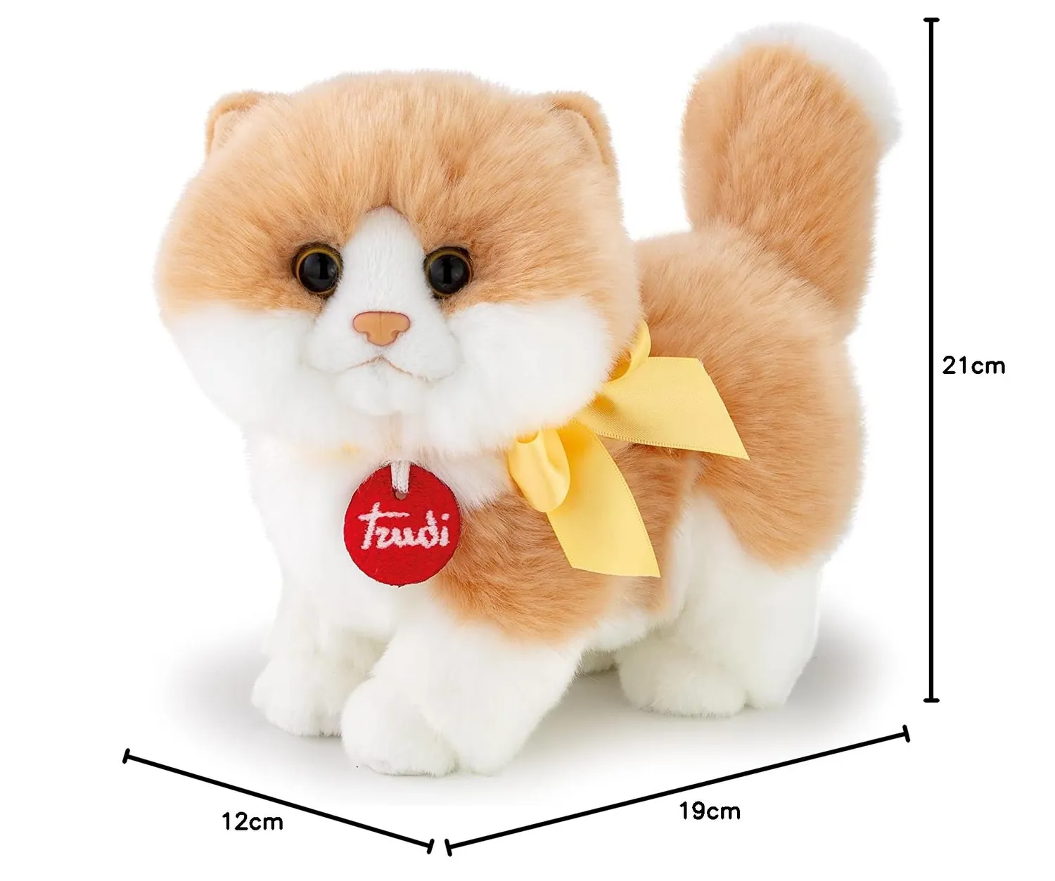 Trudi Charlie TUDO8000 peluche chat S blanc