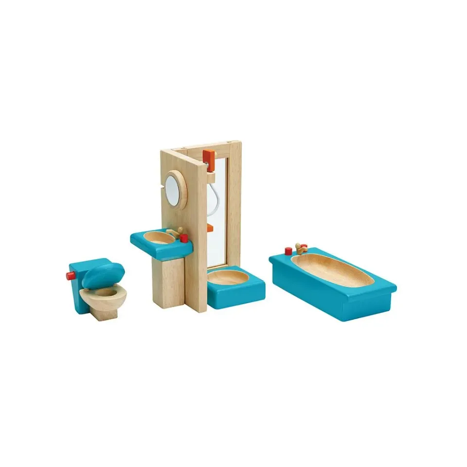 PlanToys Neo Bathroom maison poupée bois 5 pièces