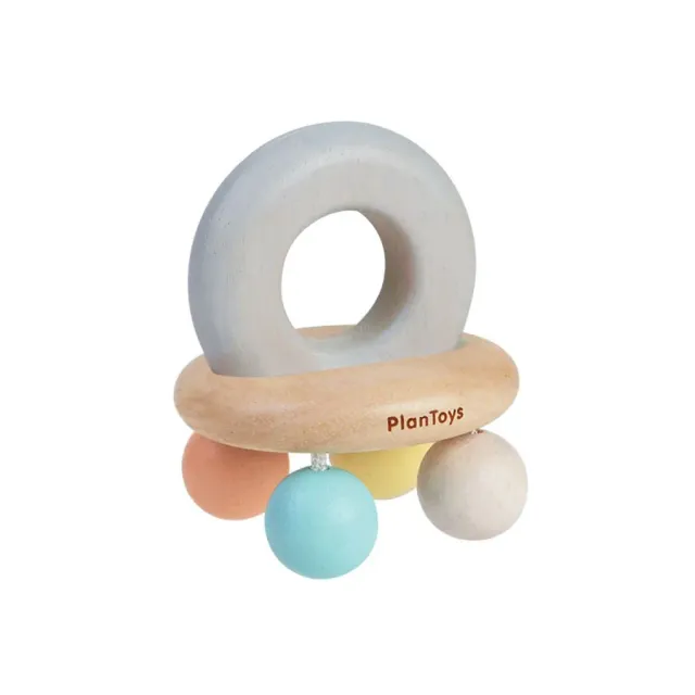 PlanToys Bell Rattle hochet bébé bois 0-6 mois