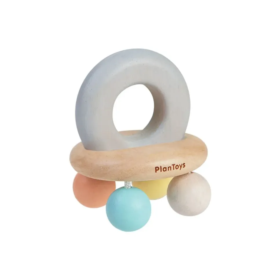 PlanToys Bell Rattle hochet bébé bois 0-6 mois