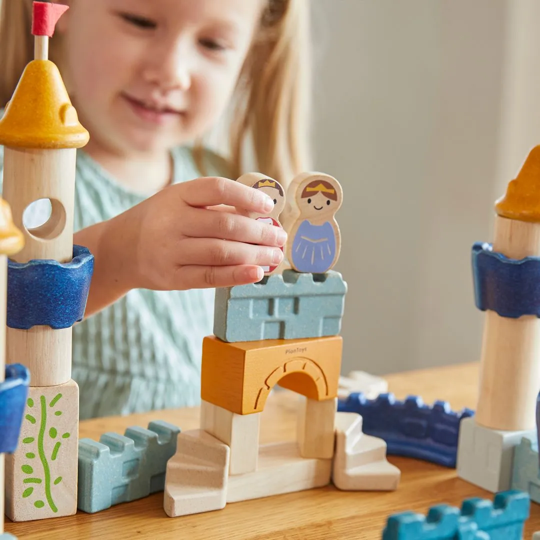 PlanToys Castle Blocks jeu construction château 40 pièces