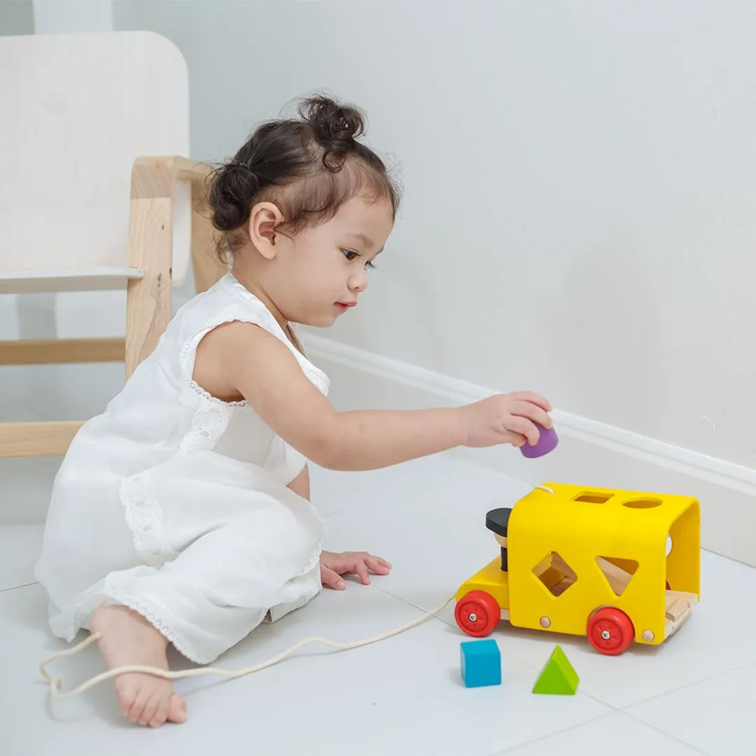 PlanToys Sorting Bus bus trieur bois 12 mois