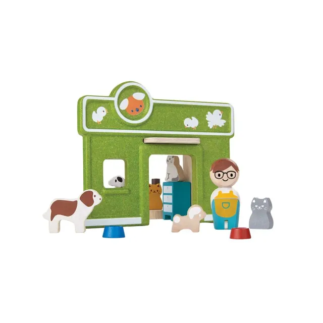 PlanToys Pet Care clinique vétérinaire jouet bois animaux