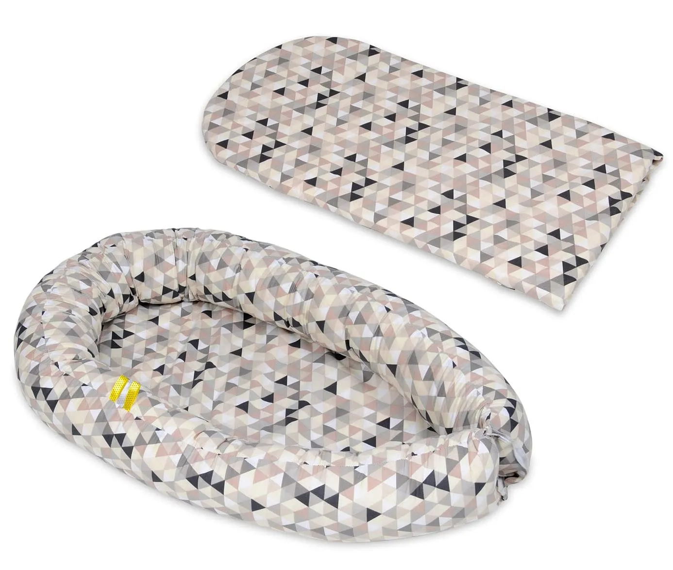 Velinda Cocon Triangles Beiges cocon bébé coton 0-8 mois
