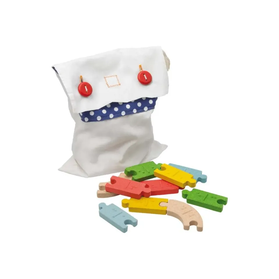 PlanToys Braille Domino dominos tactiles bois dès 3 ans