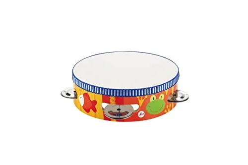 Sevi tambourin en bois enfant 18 cm