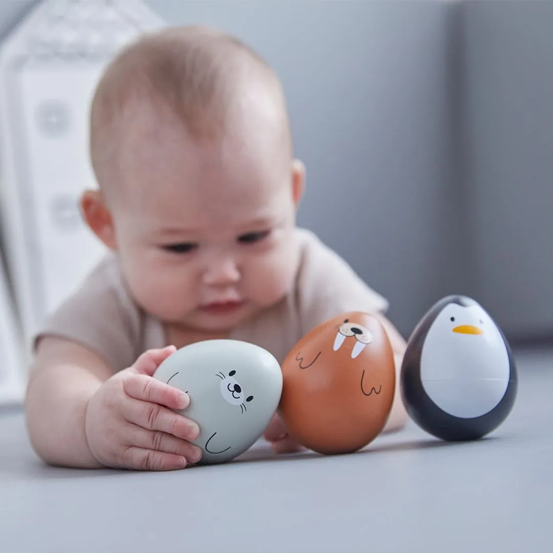 PlanToys Seal Wobbler culbuto phoque bébé bois dès 6 mois