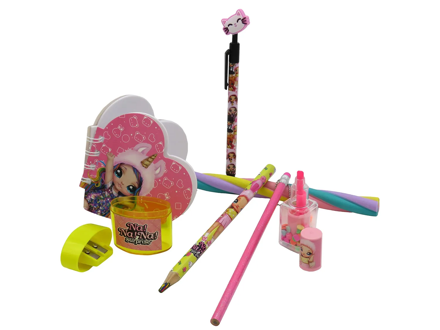 Na! Na! Na! Surprise set papeterie trousse jumbo paillettes 8 pièces