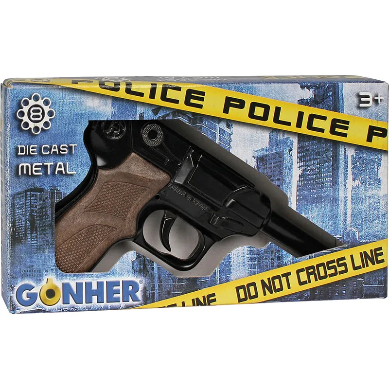 Gonher Police pistolet 8 coups métal