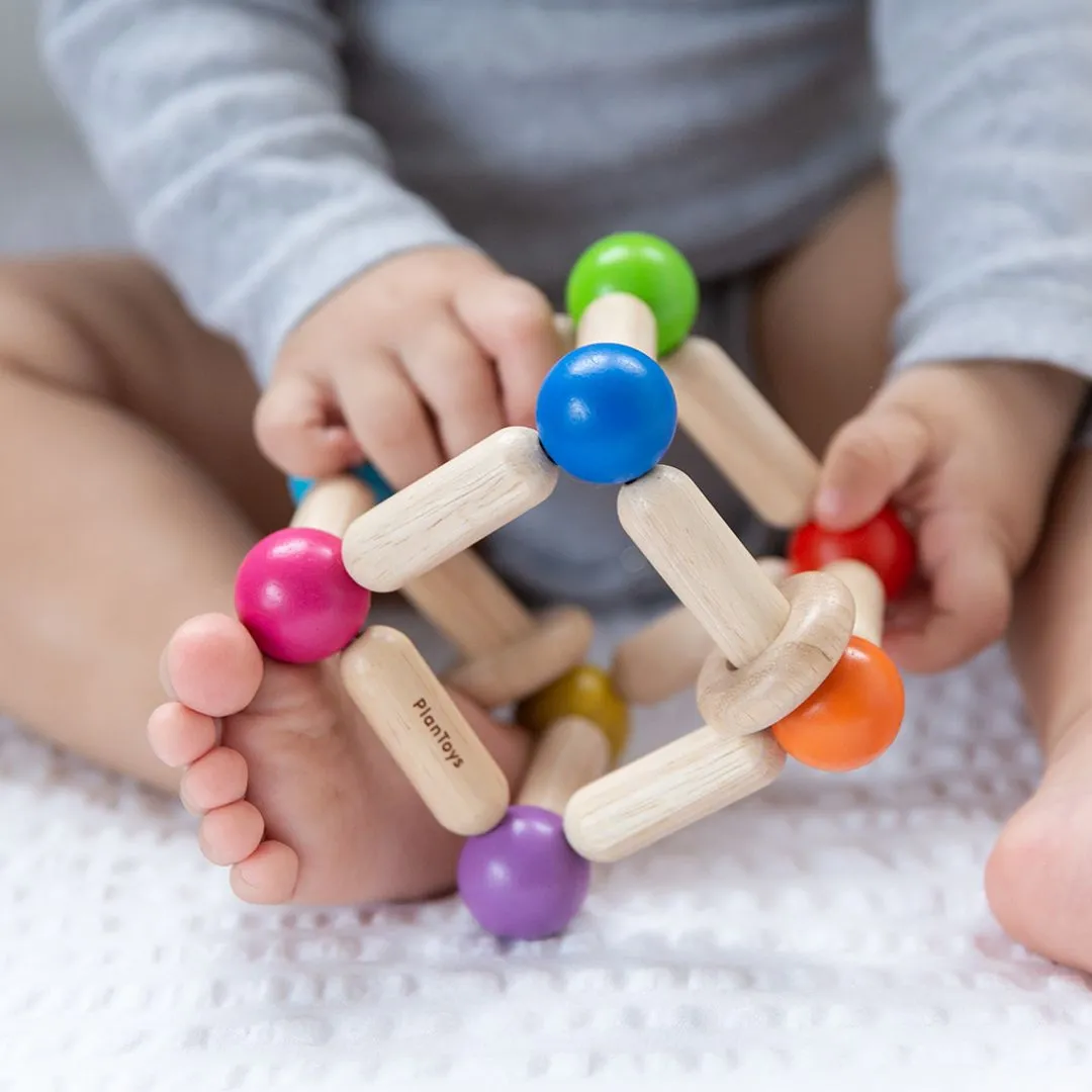 PlanToys Square Clutching Toy hochet bébé bois