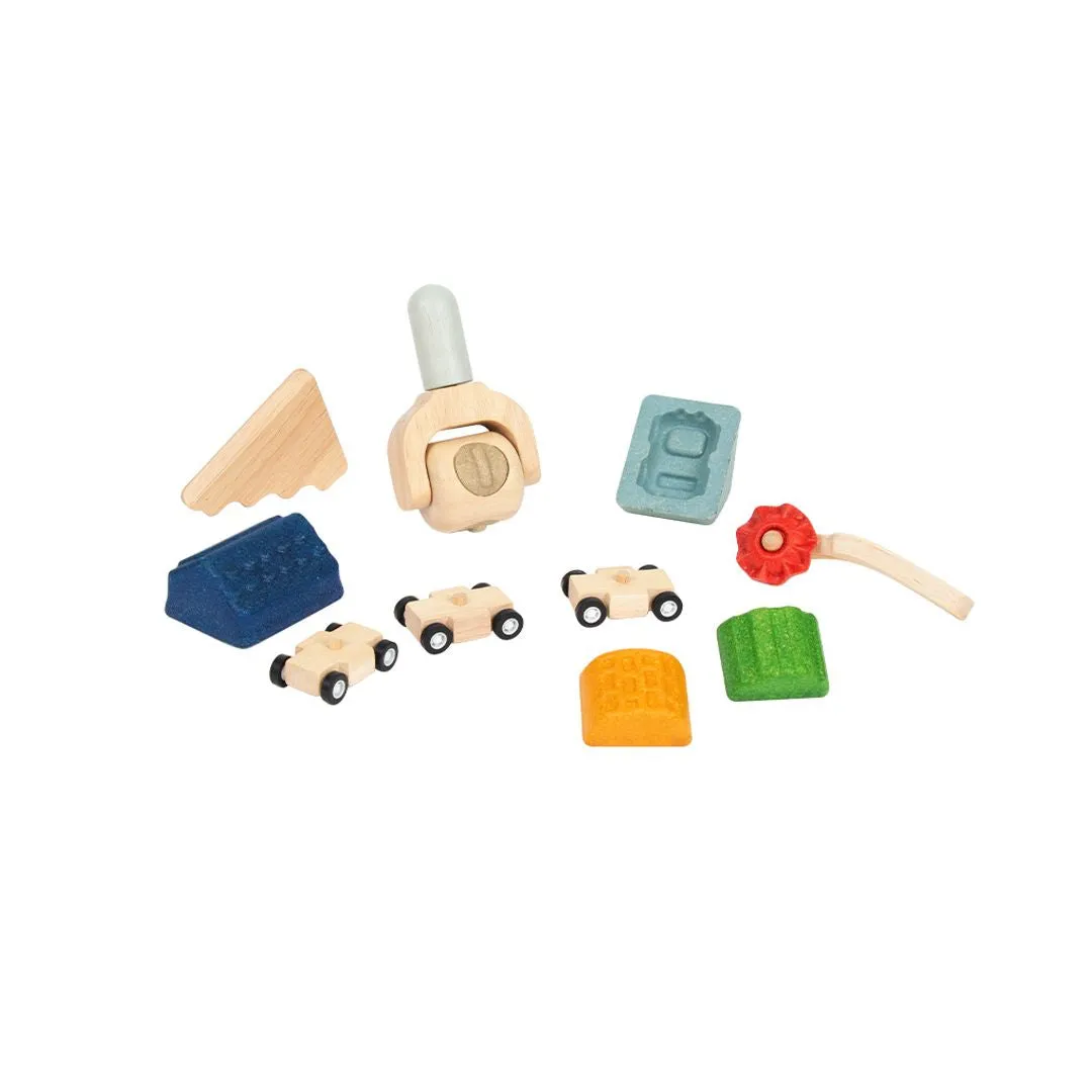 PlanToys Creative Dough Set accessoires pâte bois ville