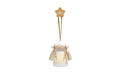 Trudi Ange Elle Blanc décoration sapin bois blanc