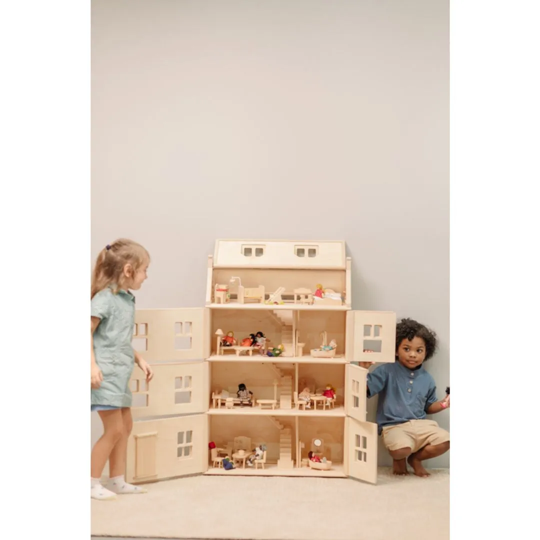 PlanToys Grand Victorian Dollhouse maison poupée 4 étages