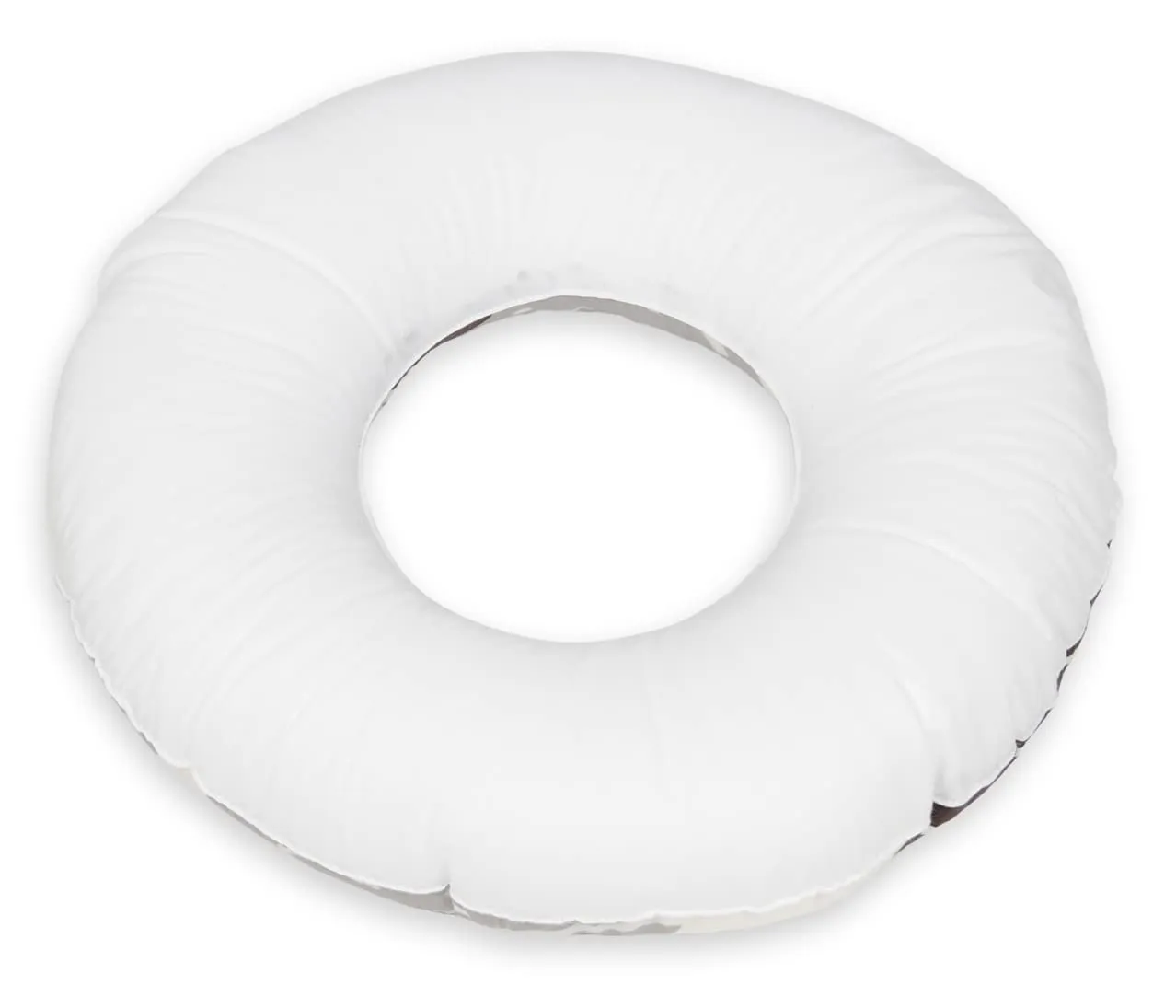 Velinda Feuilles Grises et Marrons coussin allaitement blanc portable