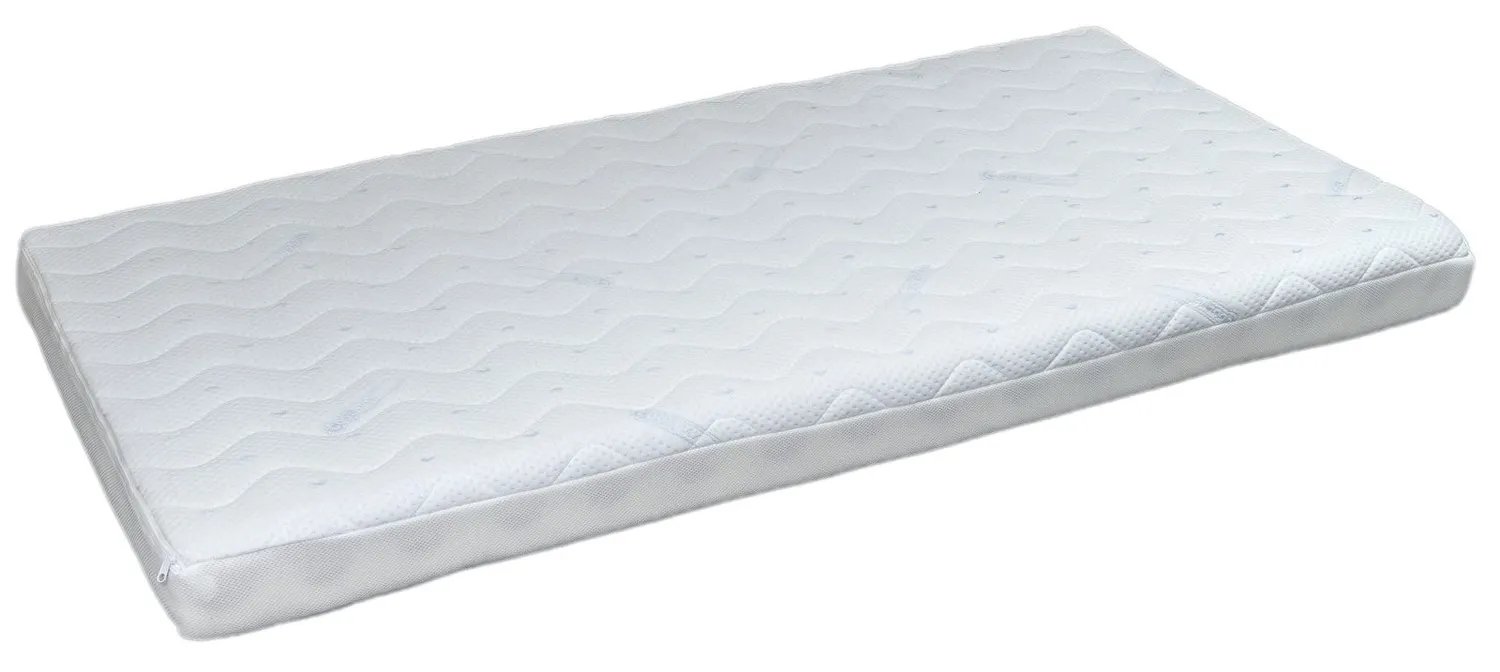 Velinda Cabane lit enfant bois 160x80cm blanc + matelas