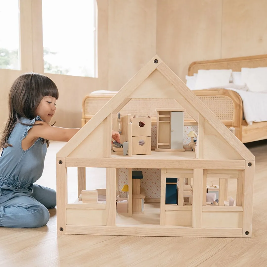 PlanToys My First Dollhouse maison de poupée bois 4 pièces