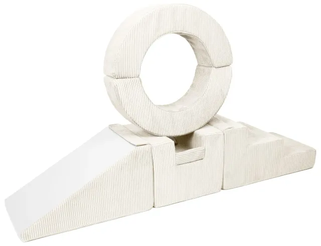 Velinda Hoop Cercle blocs mousse enfant lot 7 crème velours