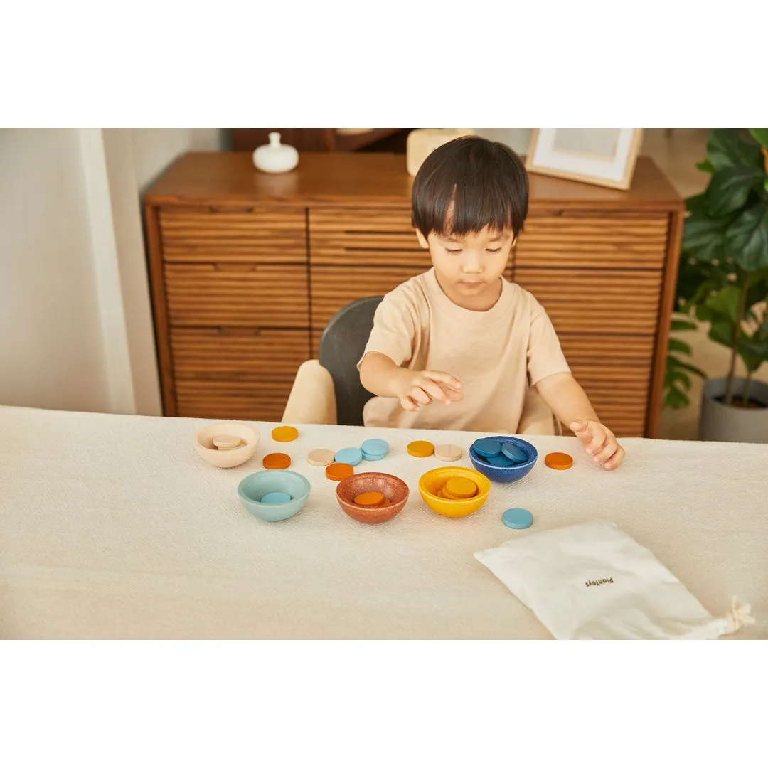 PlanToys Sort Count Cups Orchard jeu tri 18 mois