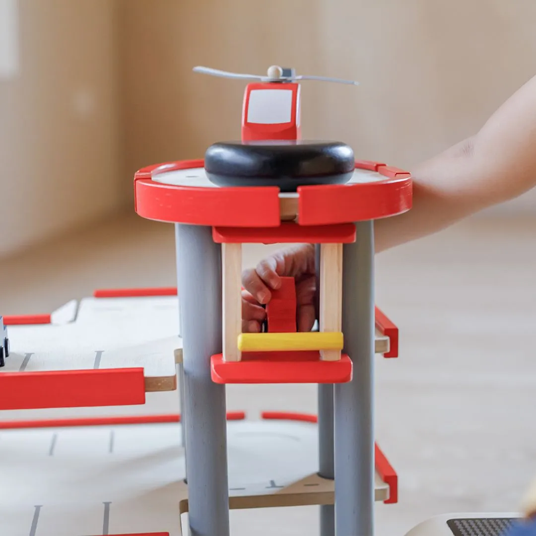 PlanToys Parking Garage garage bois 3 étages dès 3 ans